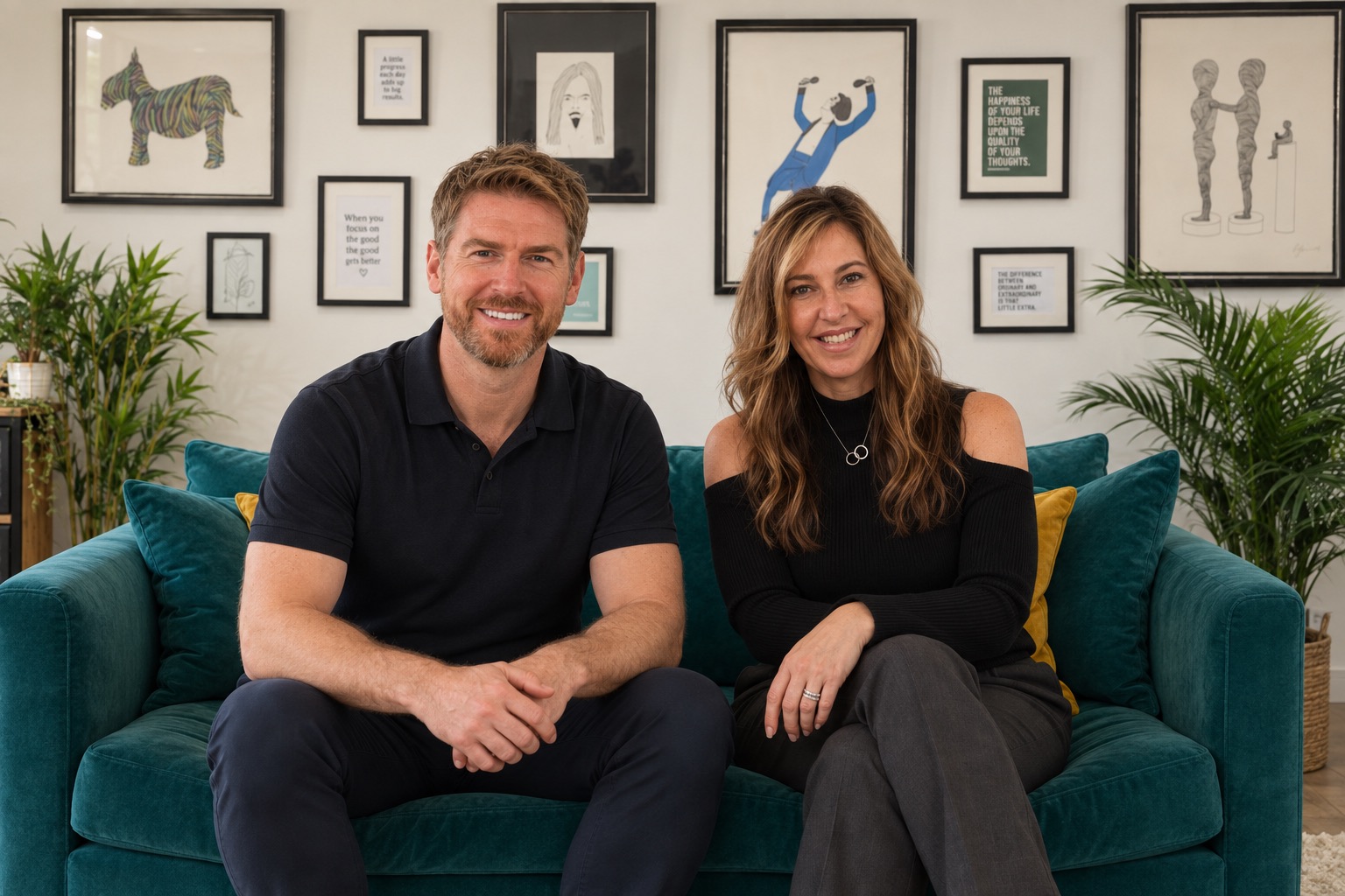 Kym and Liam, Principals of Renable, seated together